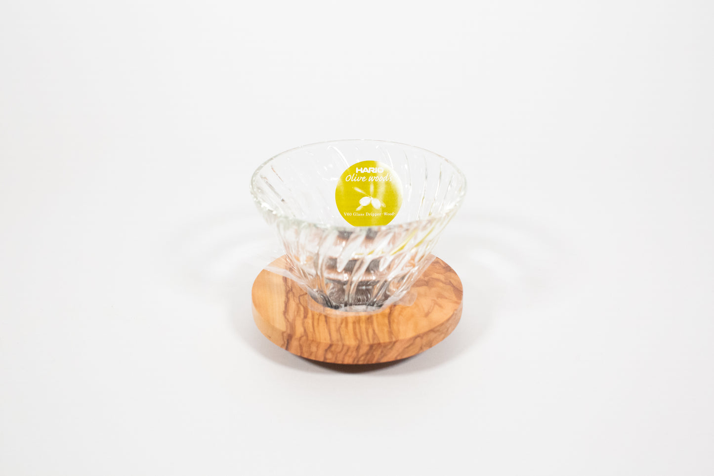 HARIO V60 Glass Dripper 02: Olive Wood